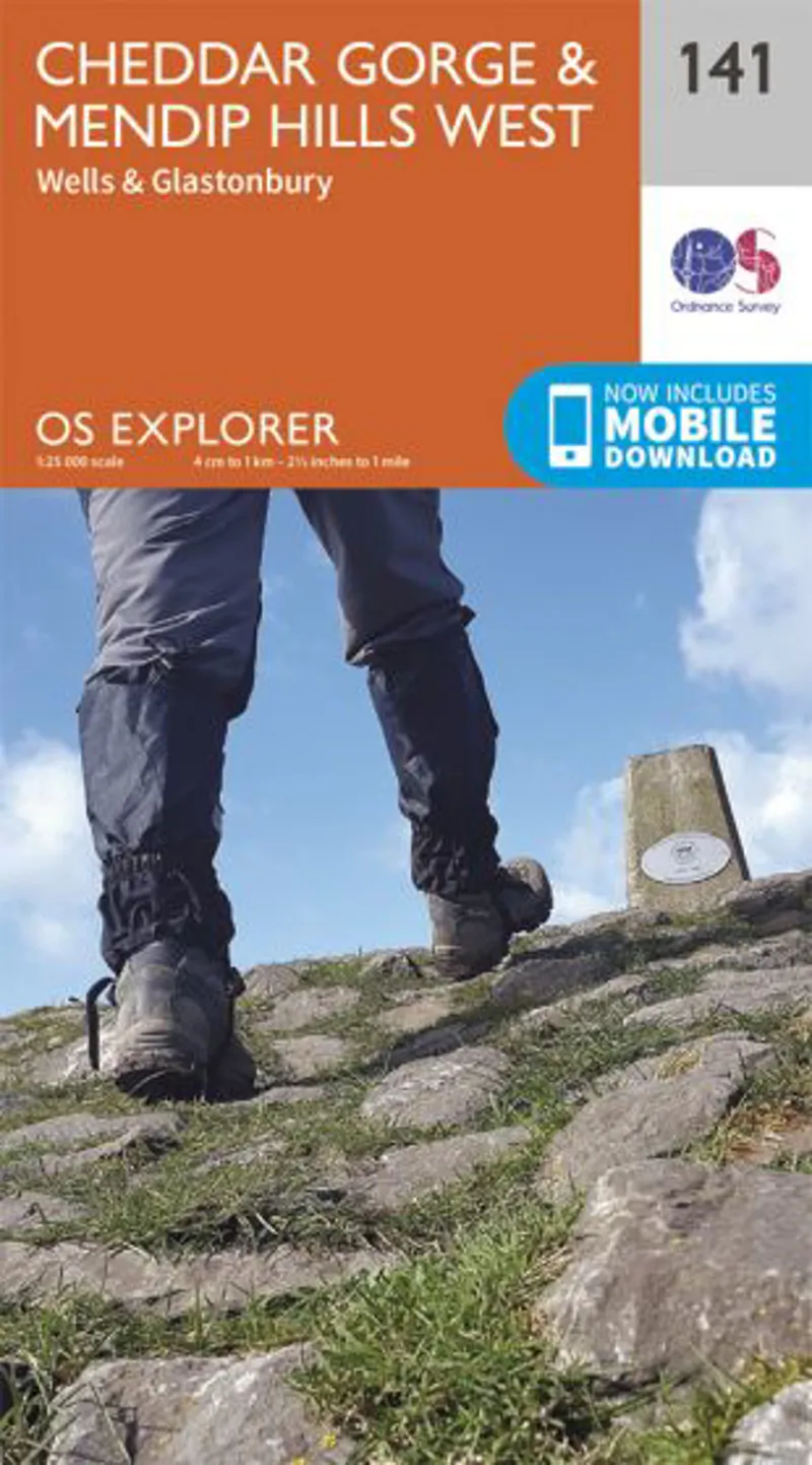 OS Explorer Map 141 - Cheddar Gorge and Mendip Hills West